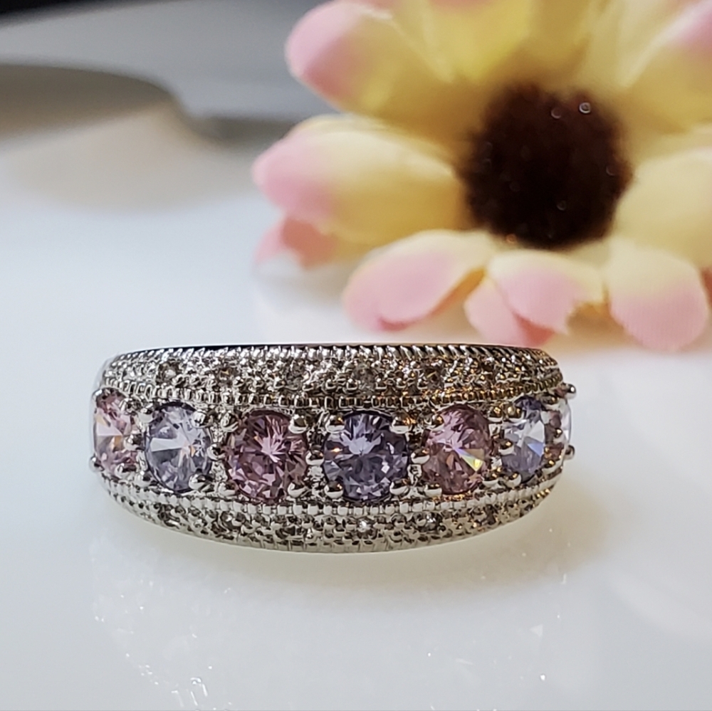 NEW Trio of Gemstones Sterling Silver Ring